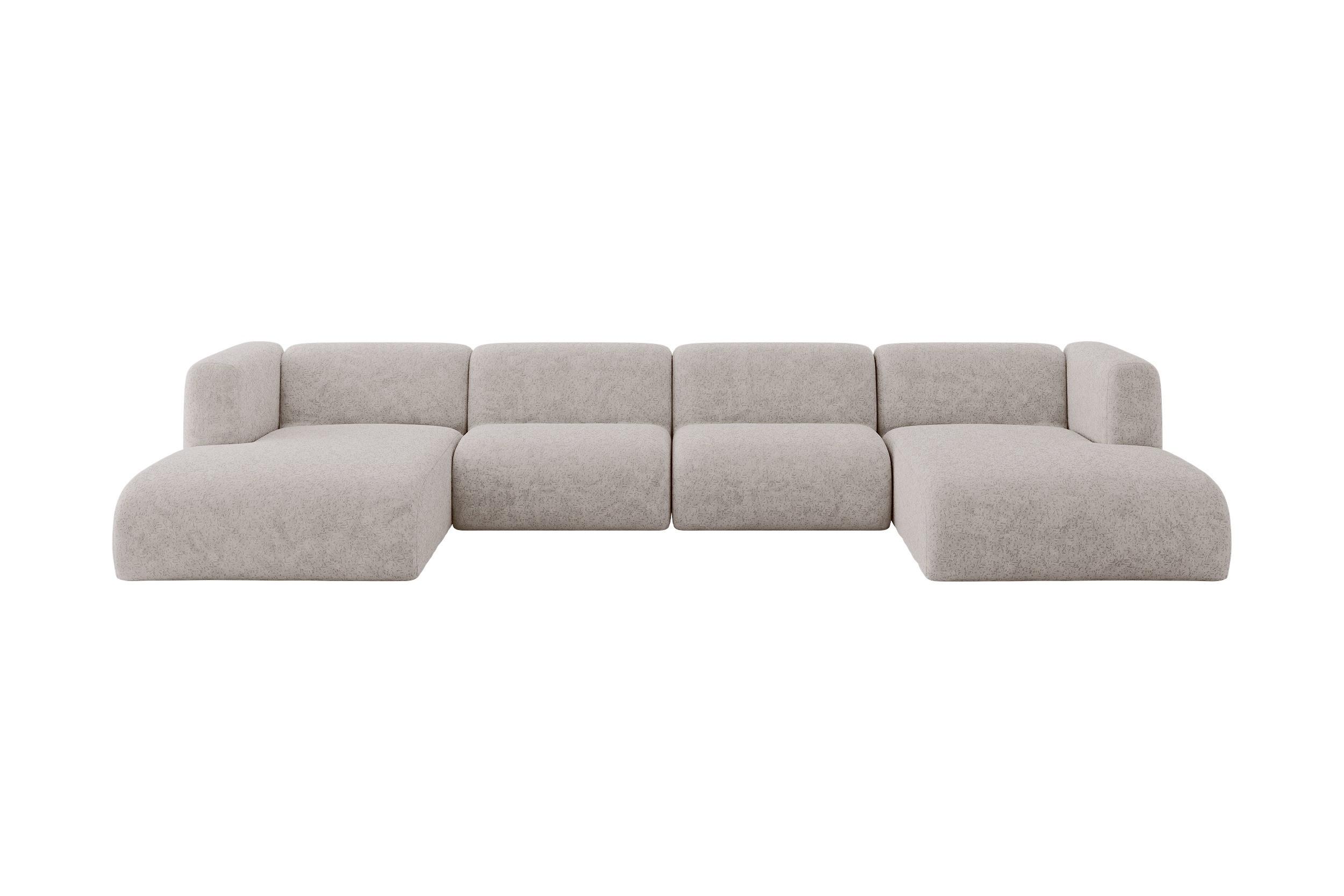 wohnli-moebel-suche-800002003604 Wohnli Möbelsuche - WOHNLANDSCHAFT MIRA-U2 408x179x70 Hellgrau Velours