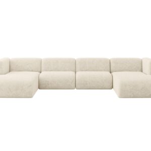 wohnli-moebel-suche-800002003616 Wohnli Möbelsuche - WOHNLANDSCHAFT MIRA-U2 408x179x70 Creme Velours