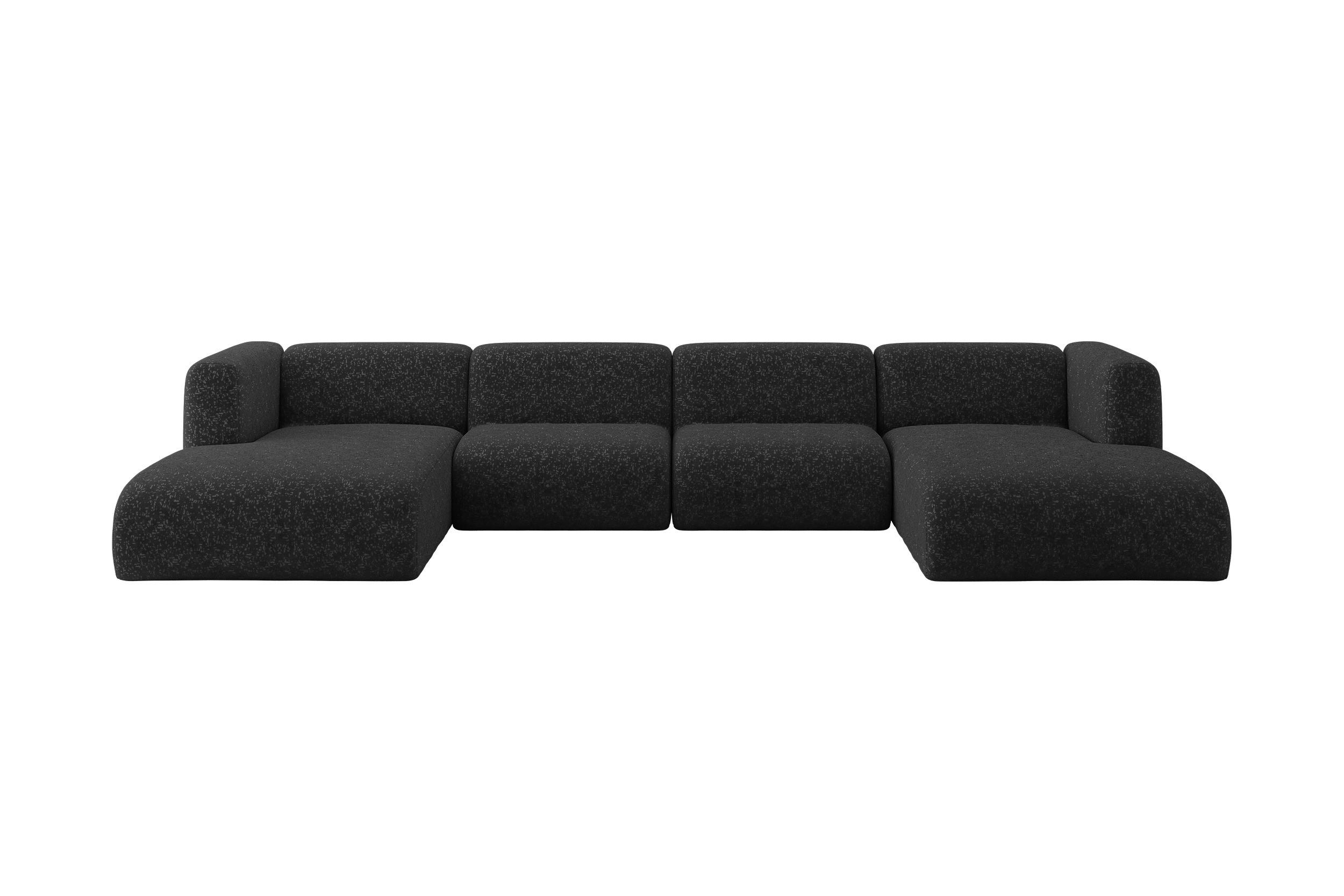 wohnli-moebel-suche-800002003636 Wohnli Möbelsuche - WOHNLANDSCHAFT MIRA-U2 408x179x70 Schwarz Velours