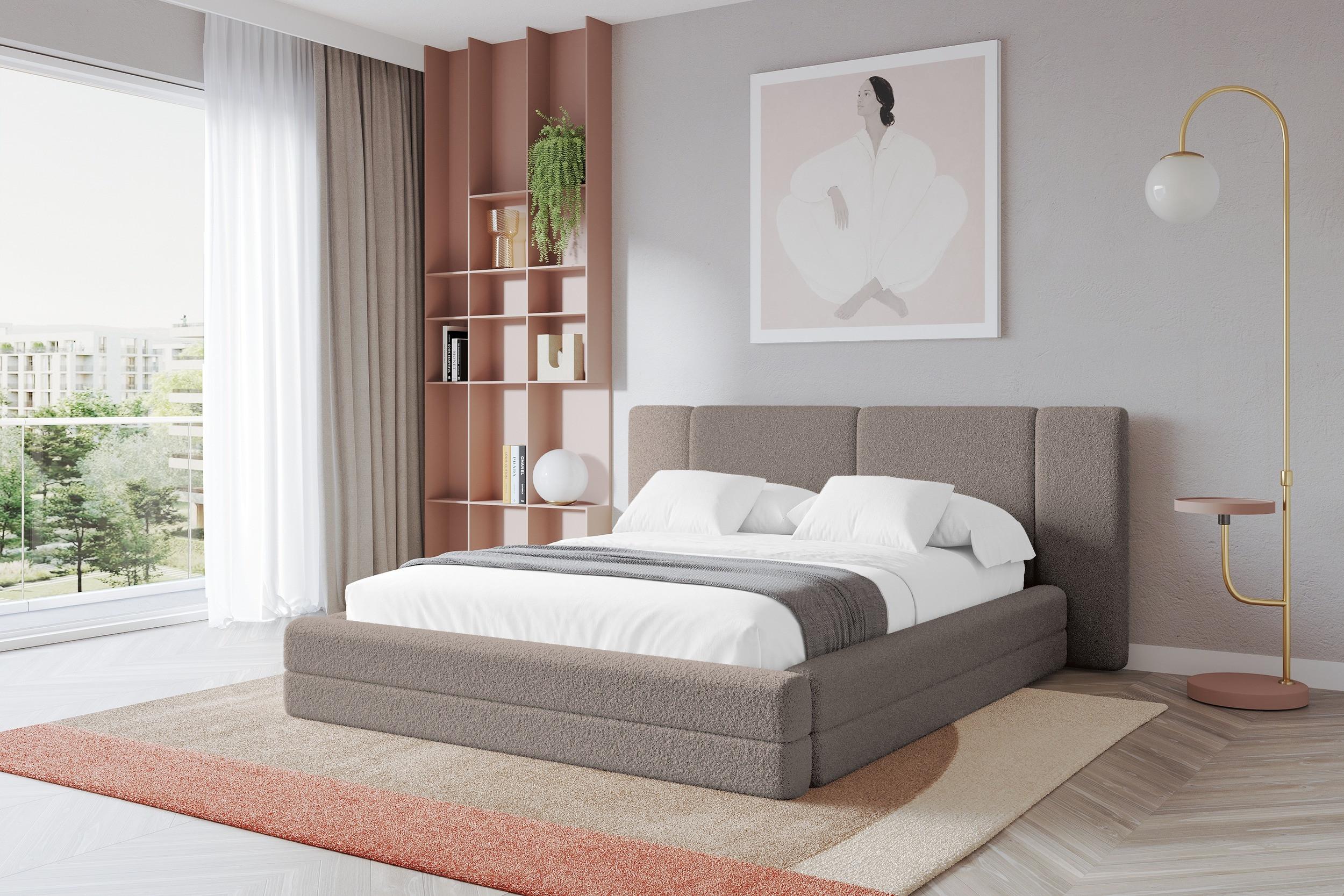 Boxbett ohne Matratze - TEVO 140x200 Braun