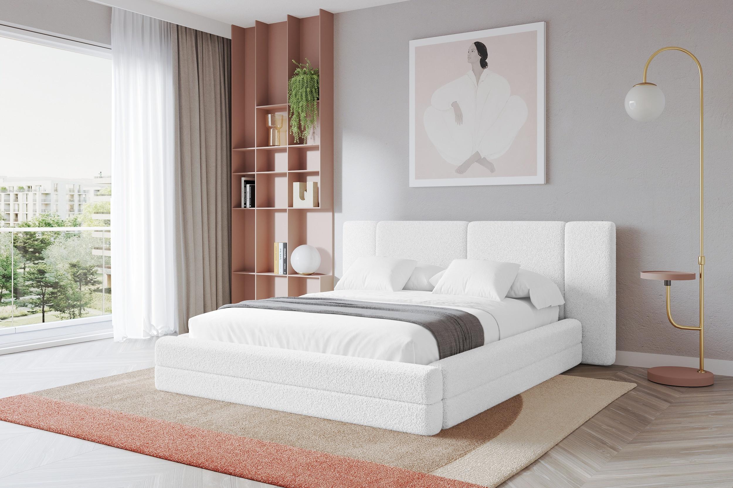 Boxbett ohne Matratze - TEVO 140x200 Weiß