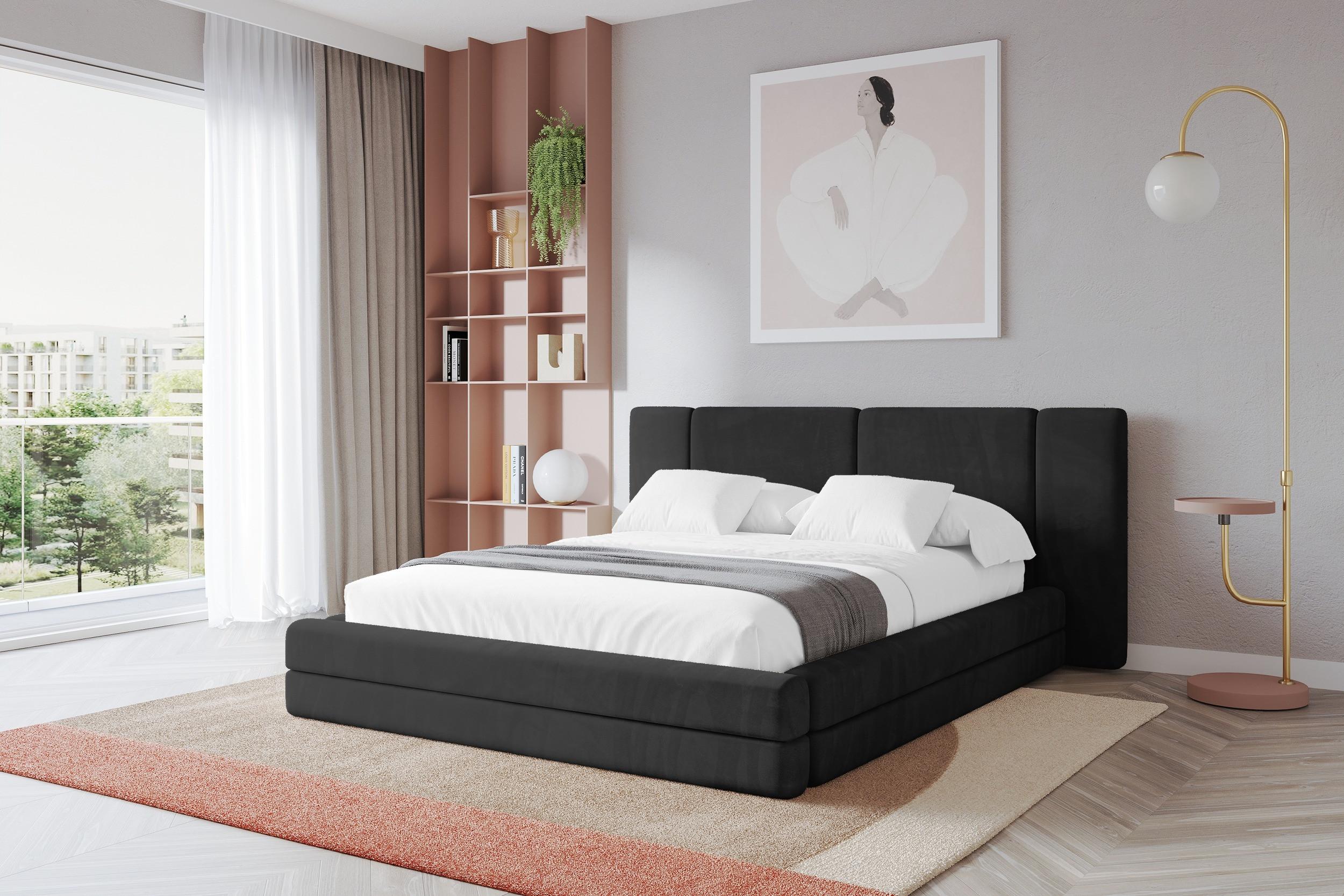 Boxbett ohne Matratze - TEVO 200x200 Schwarz