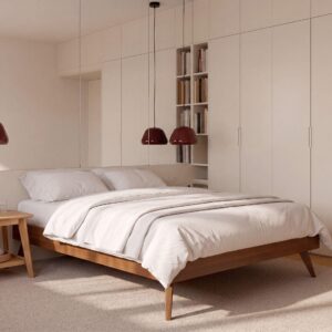 BETT ohne Kopfteil 120/200 MDF-Platte Dunkelbraun Berric Holz Beliani Möbel > Betten Braun