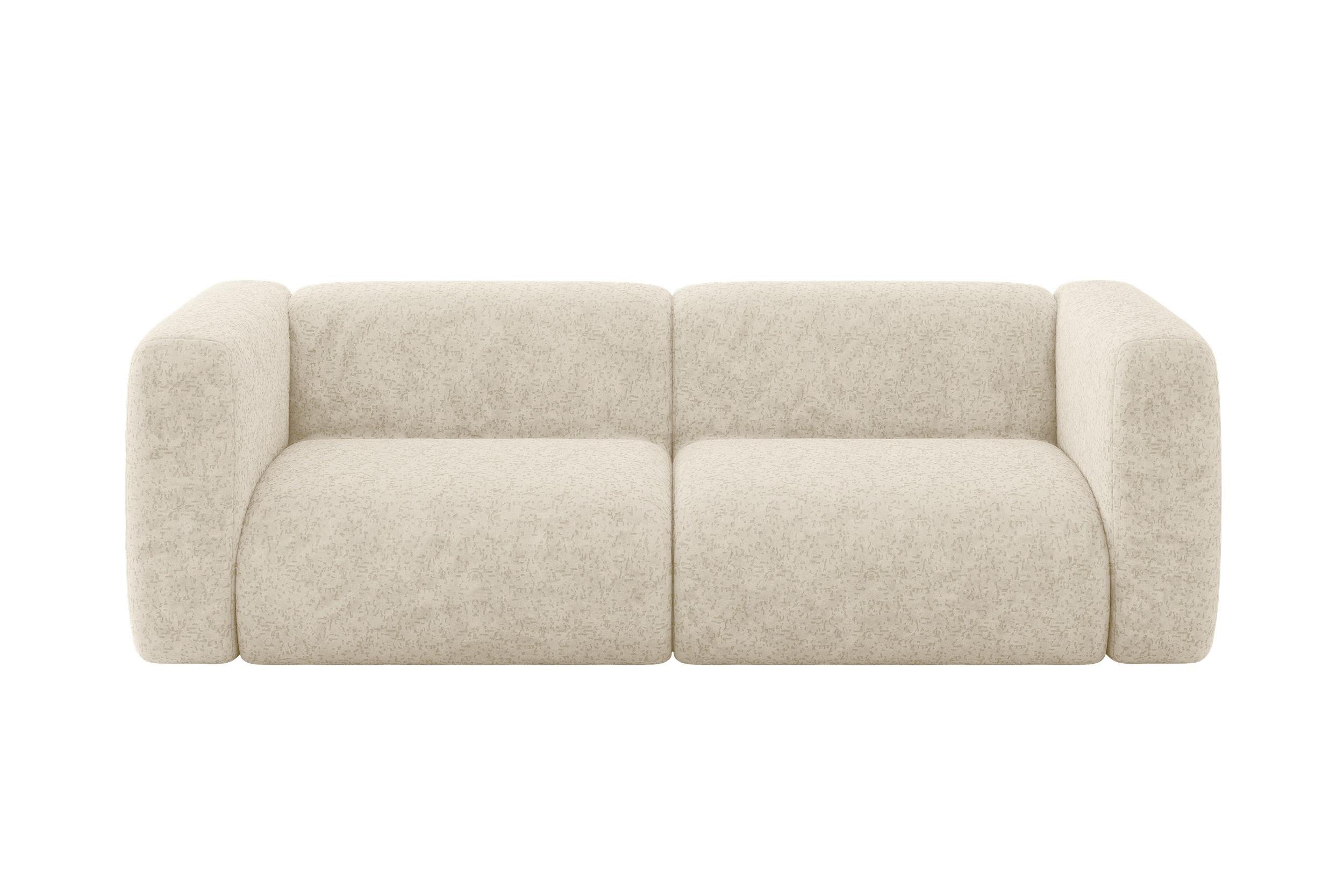 wohnli-moebel-suche-800002004716 Wohnli Möbelsuche - MODULARES Sofa 2-SITZER MIRA-S1 228x89x70 Creme cm Velours