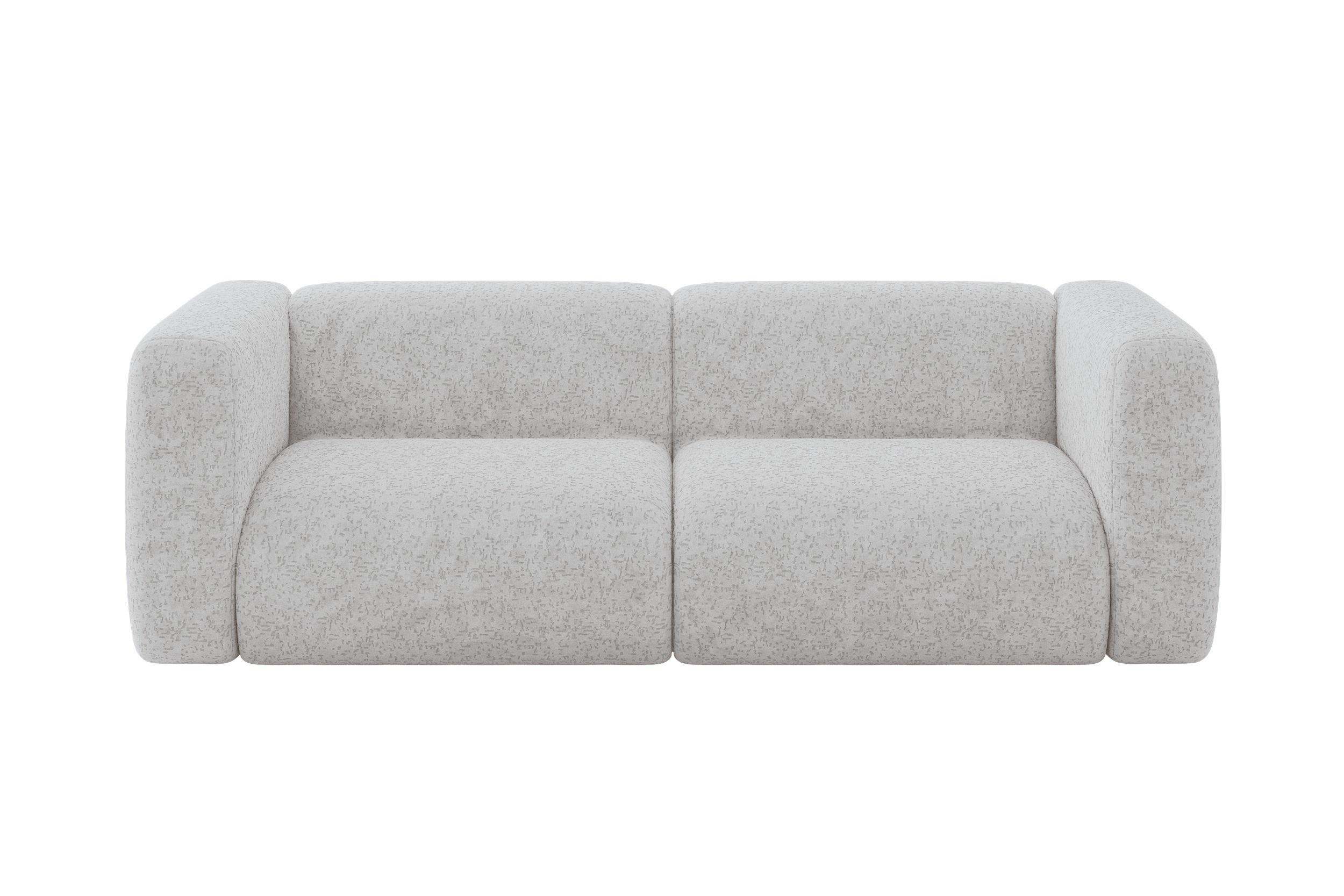 wohnli-moebel-suche-800002004734 Wohnli Möbelsuche - MODULARES Sofa 2-SITZER MIRA-S1 228x89x70 Grau cm Velours
