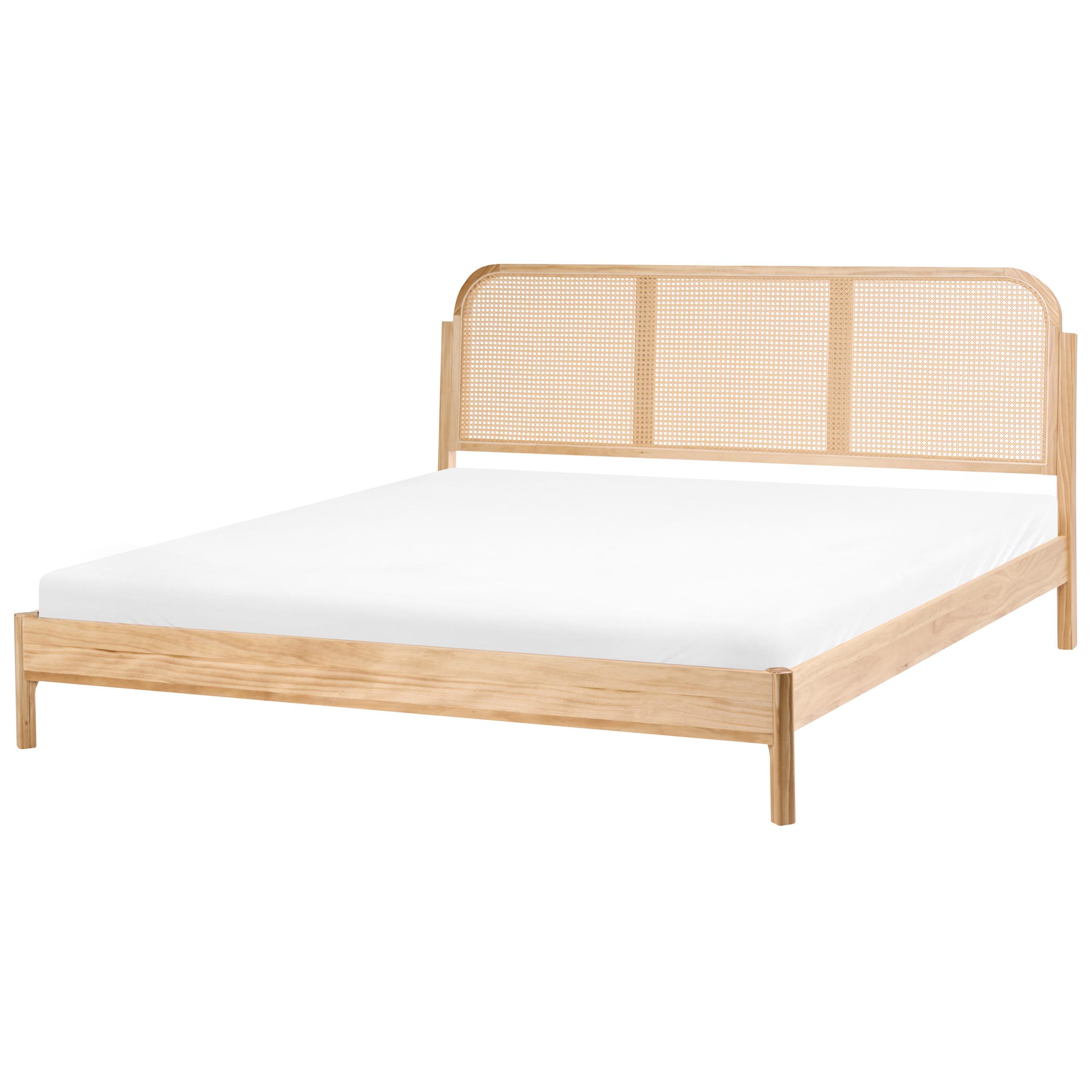 Wohnli Möbelsuche - BETT mit Lattenrost 180/200 Kiefernholz Hellbraun Archail