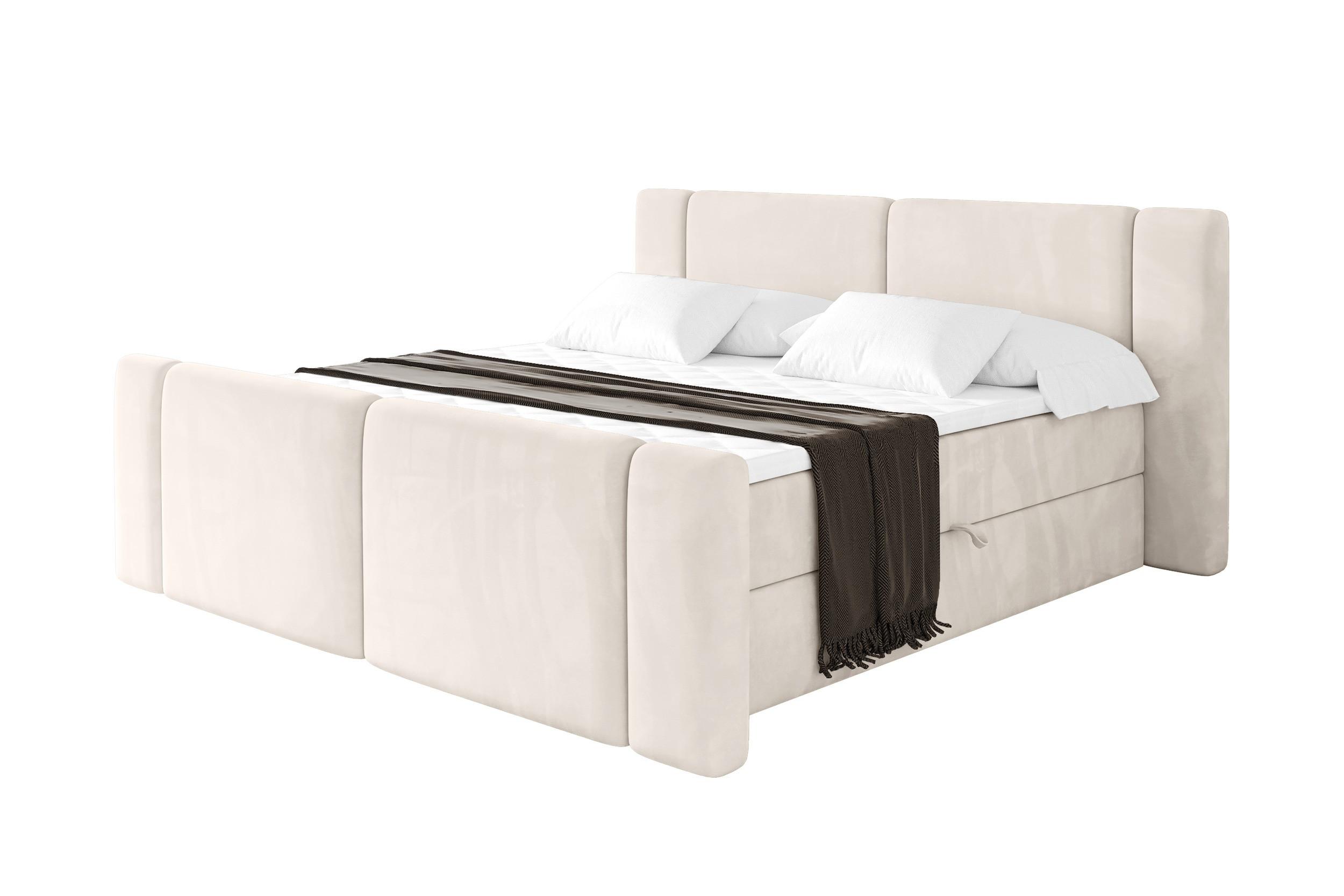 Wohnli Möbelsuche - BOXBETT mit Matratze H4 - EVON Zanozek - 160x200 cm Beige