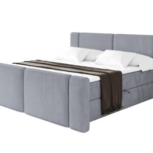 wohnli-moebel-suche-800002004832 Wohnli Möbelsuche - BOXBETT mit Matratze H3 - EVON Zanozek - 160x200 cm Grau