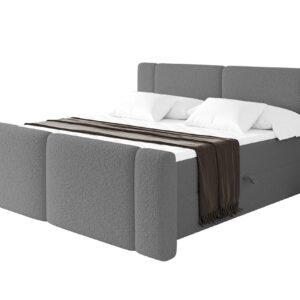wohnli-moebel-suche-800002005036 Wohnli Möbelsuche - BOXBETT mit Matratze H3 - EVON Zanozek - 160x200 cm Grau