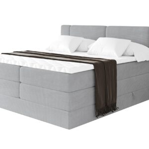 wohnli-moebel-suche-800002005050 Wohnli Möbelsuche - BOXSPRINGBETT mit Matratze H3/H4 - EVON KING - 180x200 cm Grau