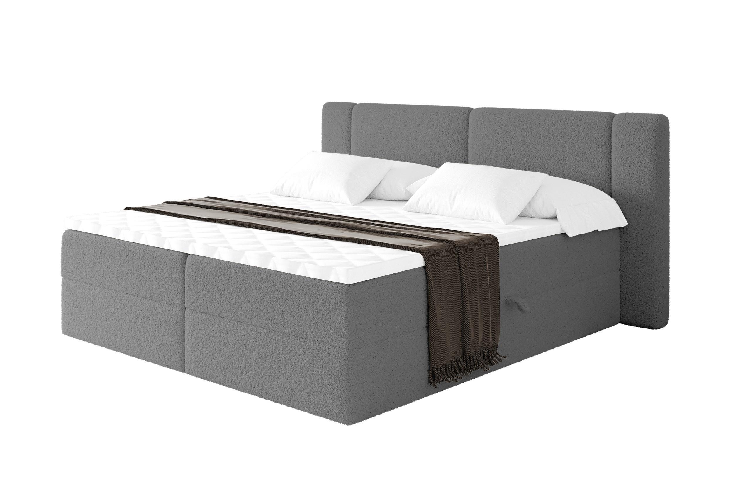 wohnli-moebel-suche-800002005054 Wohnli Möbelsuche - BOXBETT mit Matratze H3 - EVON - 120x200 cm Grau