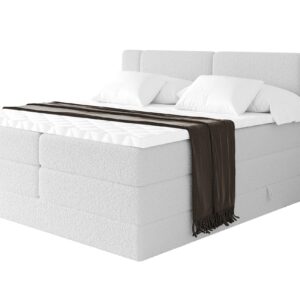 wohnli-moebel-suche-800002005068 Wohnli Möbelsuche - BOXSPRINGBETT mit Matratze H3/H4 - EVON KING - 180x200 cm Weiß