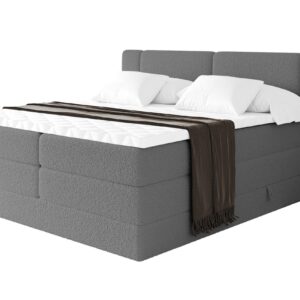 wohnli-moebel-suche-800002005095 Wohnli Möbelsuche - BOXSPRINGBETT mit Matratze H3/H4 - EVON KING - 180x200 cm Grau