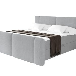 Wohnli Möbelsuche - BOXBETT mit Matratze H3 - EVON Zanozek - 140x200 cm Grau