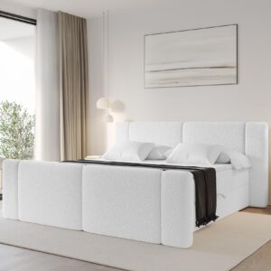 wohnli-moebel-suche-800002005144-1 BOXBETT mit Matratze H3 - EVON Zanozek - 180x200 cm Weiß Holzwerkstoff ALTDECOR Möbel > Betten > Boxspringbetten Weiß