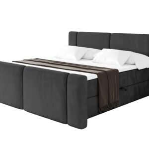 wohnli-moebel-suche-800002005186 Wohnli Möbelsuche - BOXBETT mit Matratze H3 - EVON Zanozek - 120x200 cm Schwarz