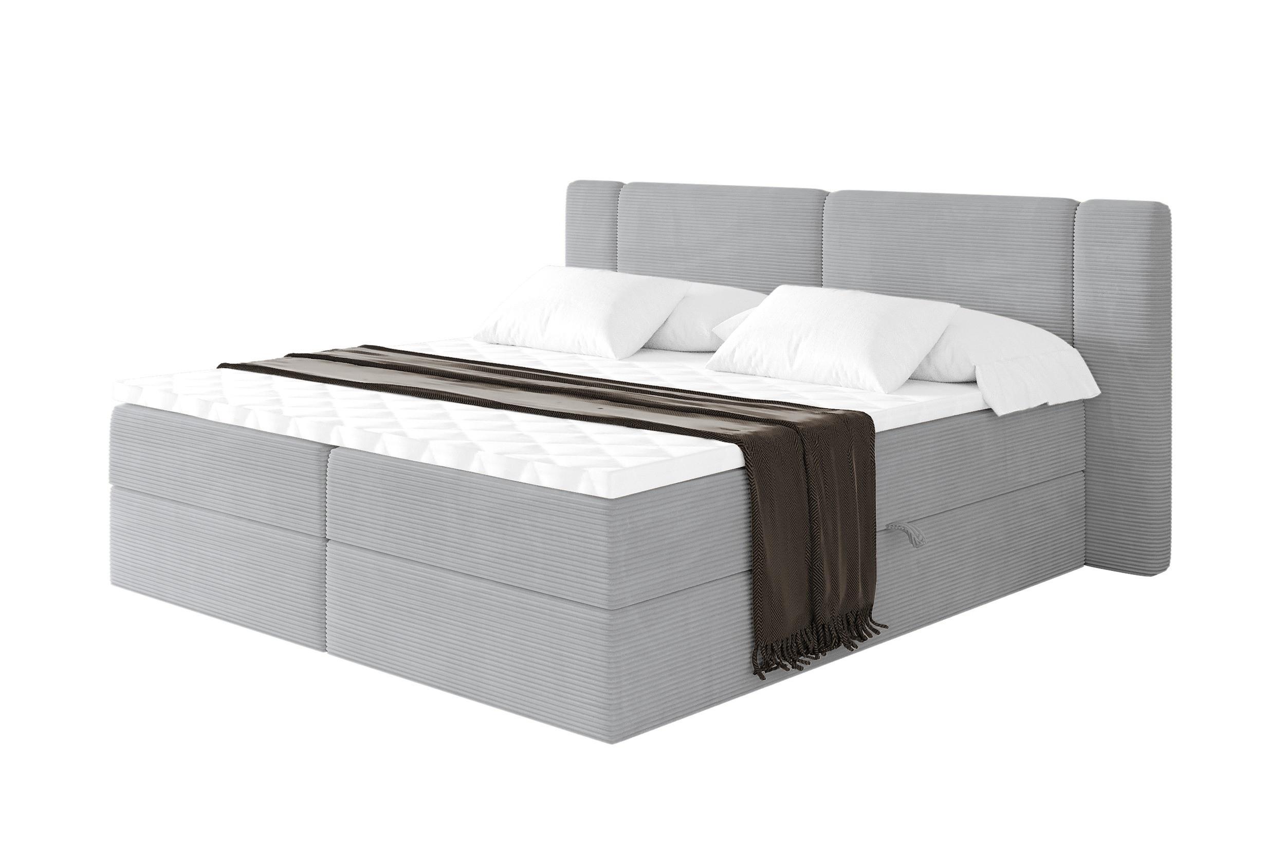 wohnli-moebel-suche-800002005218 Wohnli Möbelsuche - BOXBETT mit Matratze H4 - EVON - 180x200 cm Grau
