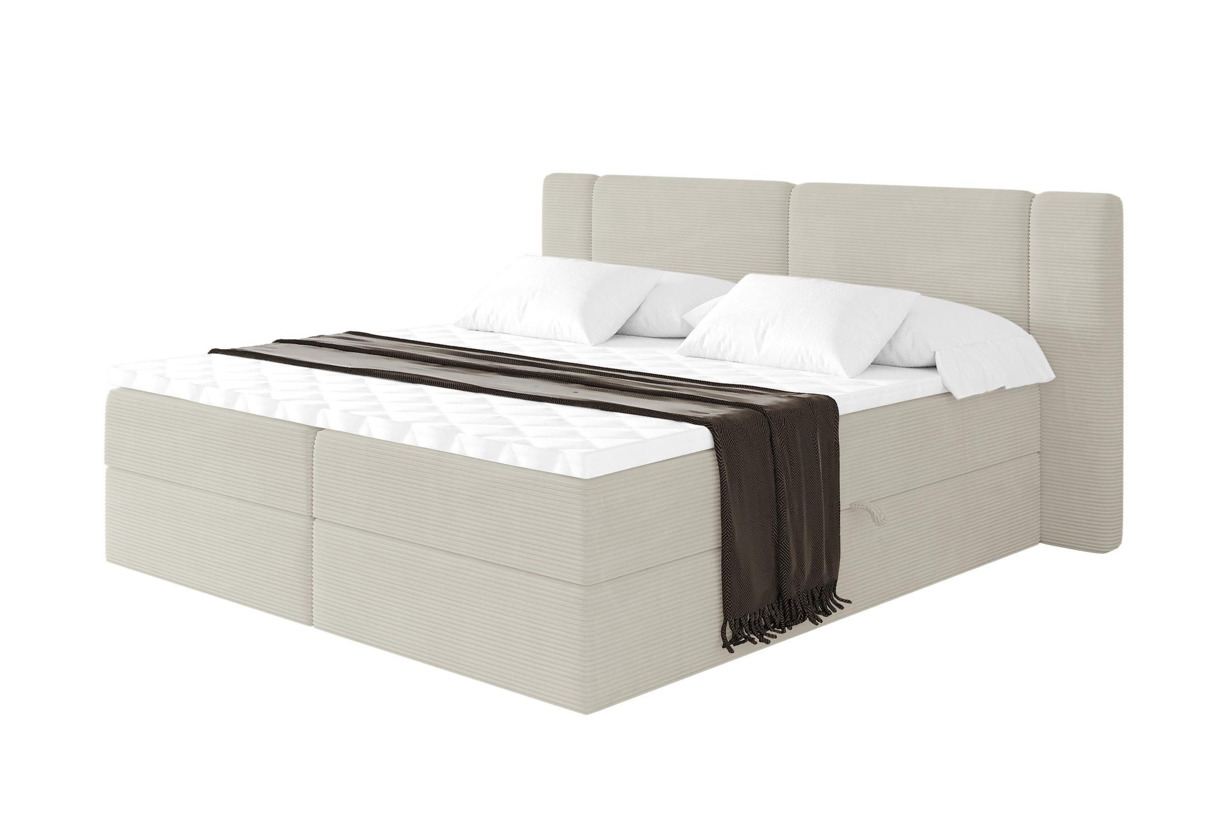 wohnli-moebel-suche-800002005250 Wohnli Möbelsuche - BOXBETT mit Matratze H3 - EVON - 140x200 cm Creme