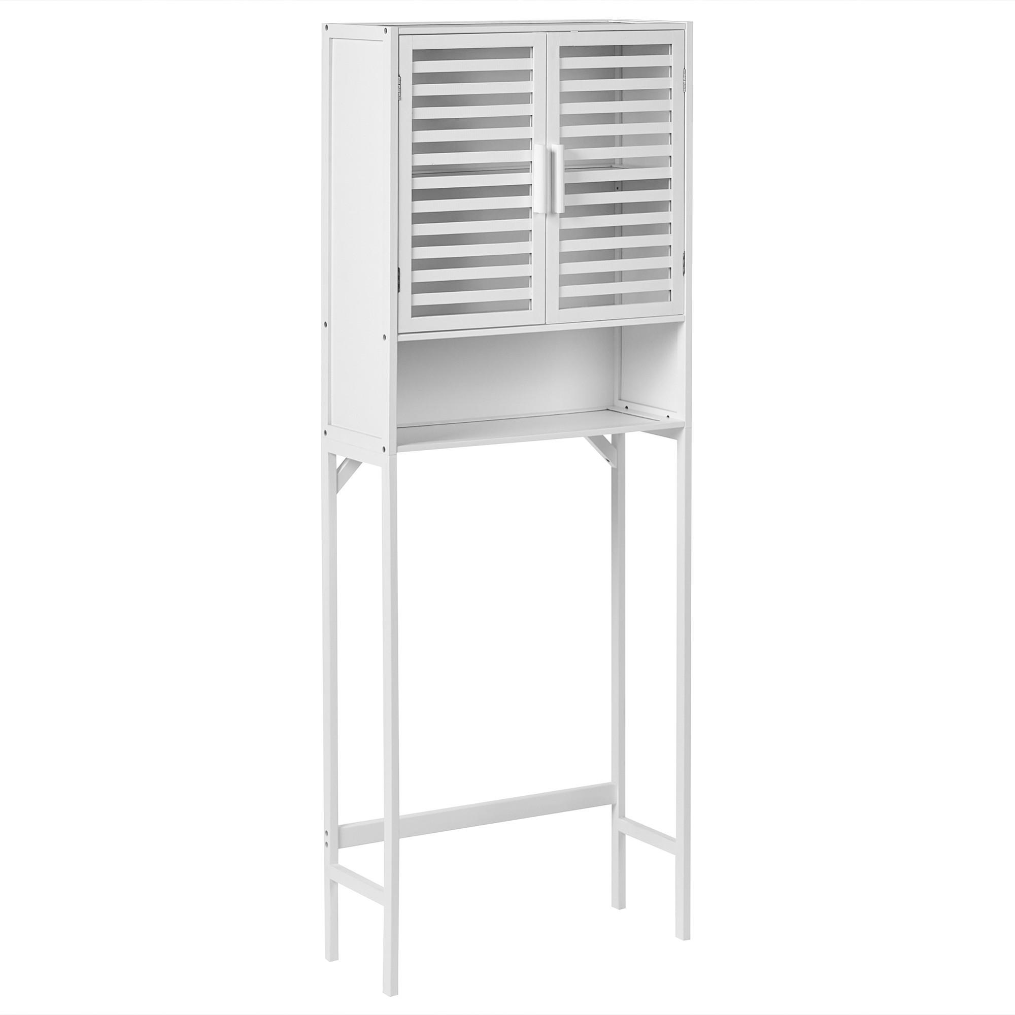 wohnli-moebel-suche-800002008536 Wohnli Möbelsuche - BADEZIMMERSCHRANK Bambus 63 cm Weiß Okarche