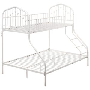 wohnli-moebel-suche-800002008597-1 HOCHBETT Metall 90/140/200 cm Weiß Chamonix Metall Beliani Möbel > Betten > Hoch- und Etagenbetten > Hochbetten Weiß