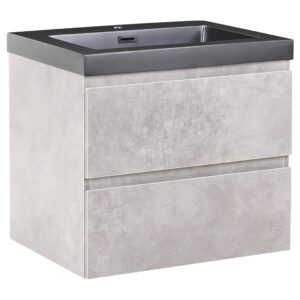 wohnli-moebel-suche-800002008602 Wohnli Möbelsuche - WASCHBECKENUNTERSCHRANK wandmontiertk mit Waschbecken Grau Cardiel
