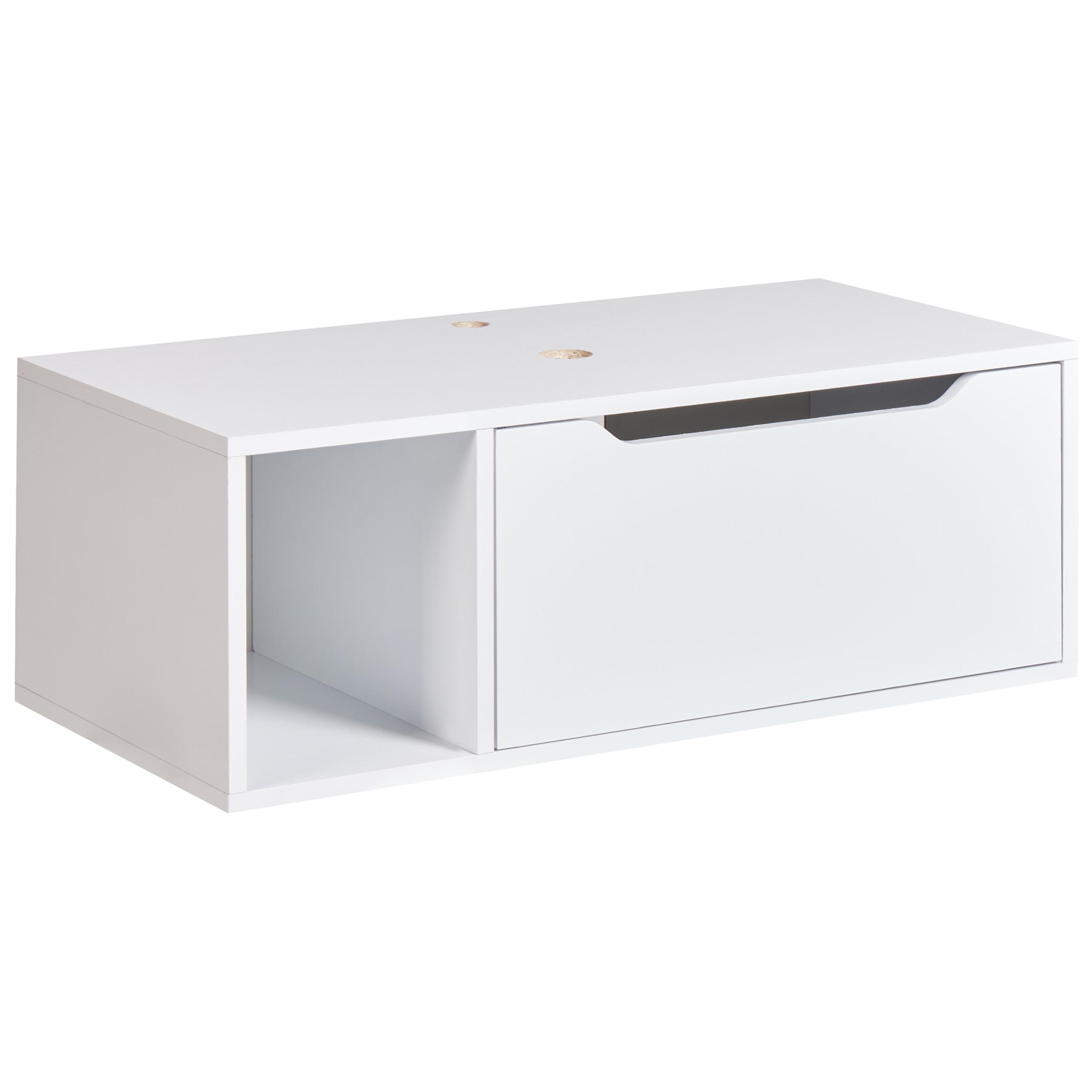 Wohnli Möbelsuche - WASCHBECKENUNTERSCHRANK wandmontiertk 80 cm Weiß Cascavel