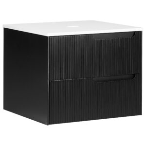 wohnli-moebel-suche-800002009066 Wohnli Möbelsuche - WASCHBECKENUNTERSCHRANK wandmontiertk 60 cm Schwarz Quintela