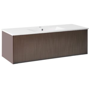 wohnli-moebel-suche-800002009067 Wohnli Möbelsuche - WASCHBECKENUNTERSCHRANK wandmontiertk mit Waschbecken Braun Madidi