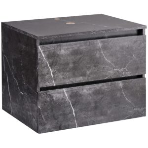 wohnli-moebel-suche-800002009076 Wohnli Möbelsuche - WASCHBECKENUNTERSCHRANK wandmontiertk 60 cm Schwarzer Marmor Serra