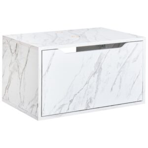 wohnli-moebel-suche-800002009077 Wohnli Möbelsuche - WASCHBECKENUNTERSCHRANK wandmontiertk 60 cm Weißer Marmor Petrolina