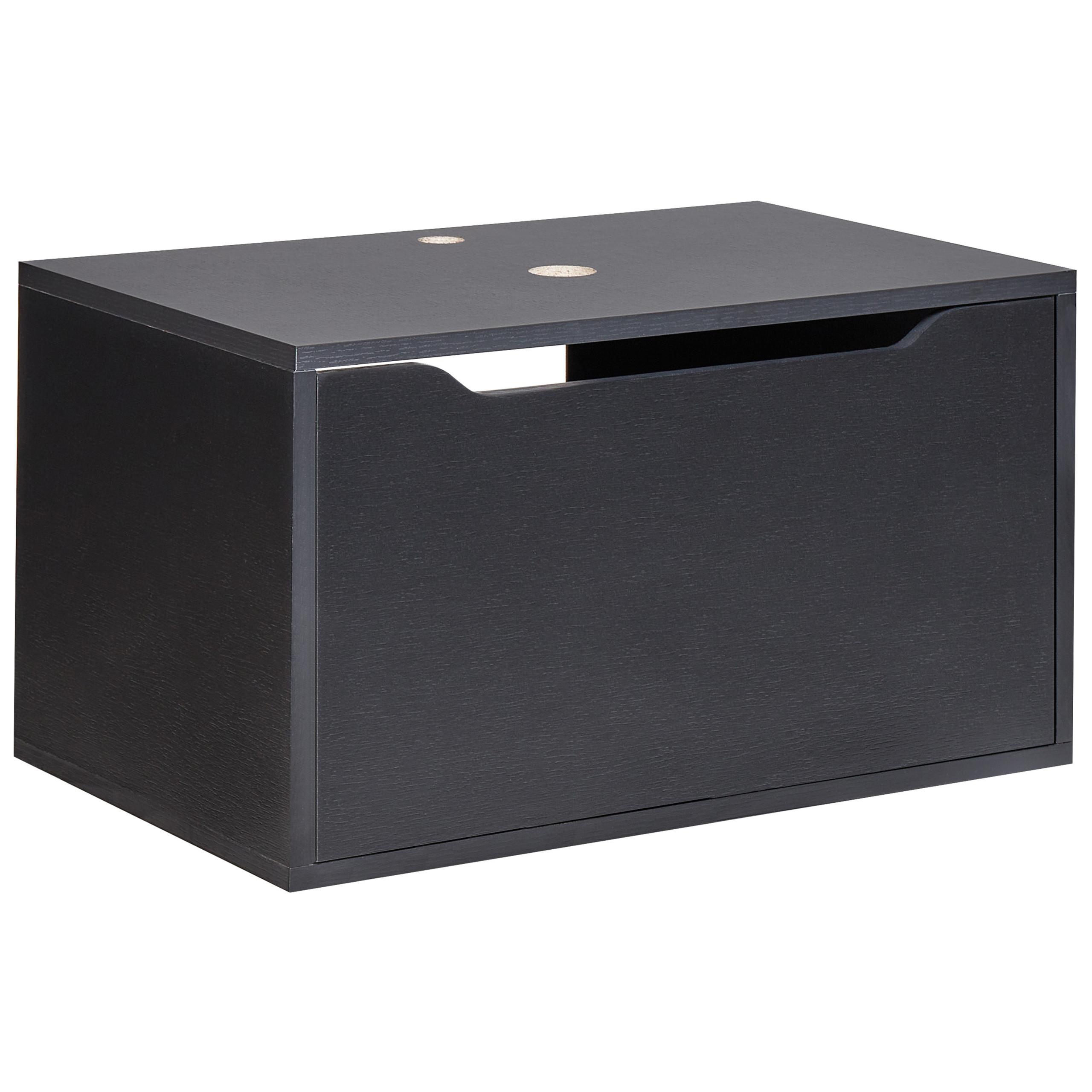 Wohnli Möbelsuche - WASCHBECKENUNTERSCHRANK wandmontiertk 60 cm Schwarz Petrolina