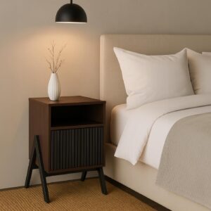 wohnli-moebel-suche-800002012132-1 NACHTTISCH rechteckig Braun Holz MCW Möbel > Kommoden & Schubladenschränke > Nachttische Braun