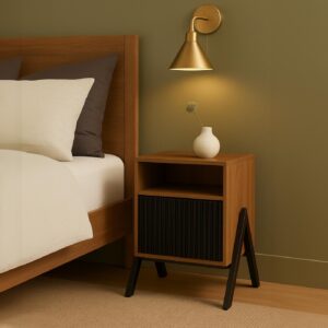 wohnli-moebel-suche-800002012140-1 NACHTTISCH rechteckig Beige Holz MCW Möbel > Kommoden & Schubladenschränke > Nachttische Beige