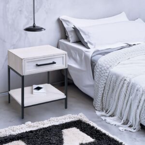 wohnli-moebel-suche-800002013784-1 NACHTTISCH rechteckig Braun Holz MCW Möbel > Kommoden & Schubladenschränke > Nachttische Braun
