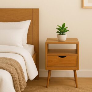 wohnli-moebel-suche-800002014433-1 NACHTTISCH rechteckig Holz Holz MCW Möbel > Kommoden & Schubladenschränke > Nachttische Braun