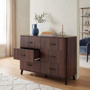 KOMMODE Walnuss Dekor Holz MCW Möbel > Kommoden & Schubladenschränke > Kommoden Braun