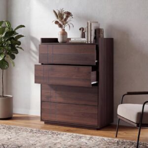 KOMMODE Walnuss Dekor Holz MCW Möbel > Kommoden & Schubladenschränke > Kommoden Braun