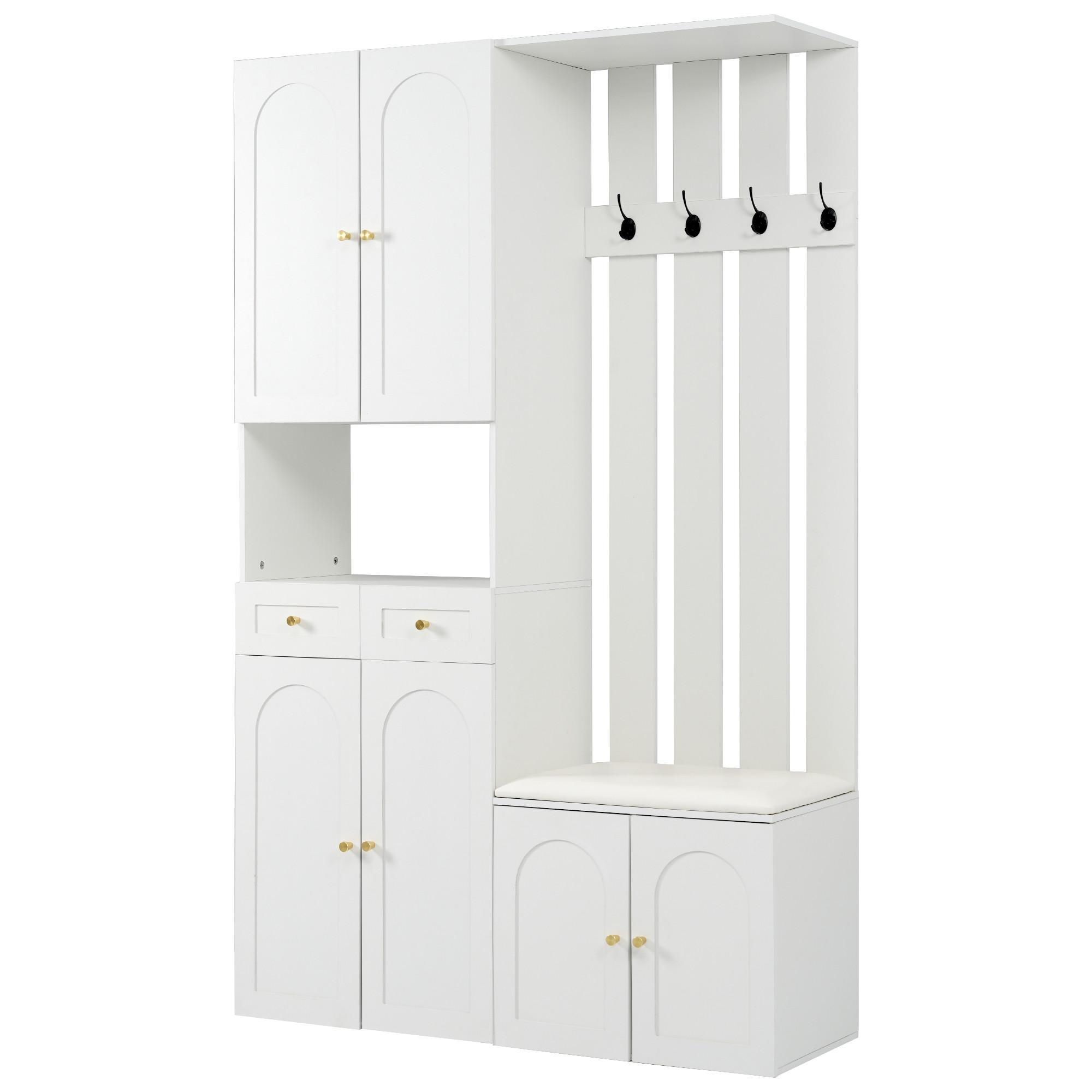 wohnli-moebel-suche-800002017455 Wohnli Möbelsuche - KLEIDERSCHRANK Wandgarderobe mit Schuhbank