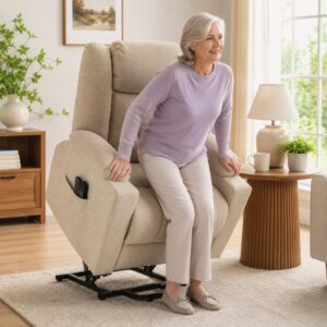 wohnli-moebel-suche-800002032315-1 RELAXSESSEL PolyesterCremeweiß Textil HOMCOM Möbel > Sessel > Polstersessel Weiß