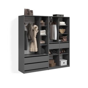 wohnli-moebel-suche-800002033409 Wohnli Möbelsuche - KLEIDERSCHRANK Trento Anthrazit 2er Set