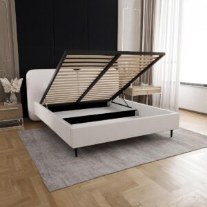 wohnli-moebel-suche-800002084553-1 BOXBETT 160/200 Luz Weiß Holz Petits-meubles Möbel > Betten > Boxspringbetten Weiß