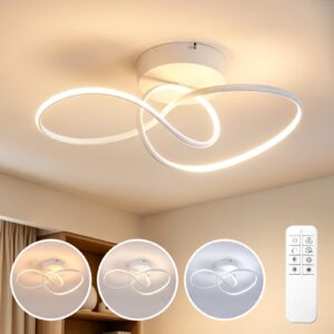 wohnli-moebel-suche-800002088694-1 LED DECKENLEUCHTE Oryvith 41/19.5/16.5 cm Deckenlampe Metall, Kunststoff ZMH Lampen & Leuchten > LED-Leuchten > LED-Deckenleuchten Weiß