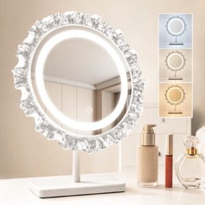wohnli-moebel-suche-800002089227-1 SCHMINKSPIEGEL Orveth 30/10/38 cm Glas ZMH Spiegel Weiß