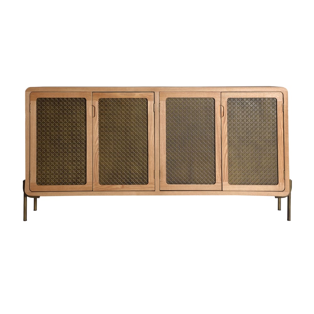 wohnli-moebel-suche-Anrichte-aus-Kiefernholz-in-brauner-Farbe-162x40x80cm Wohnli Möbelsuche - Anrichte aus Kiefernholz in brauner Farbe 162x40x80cm