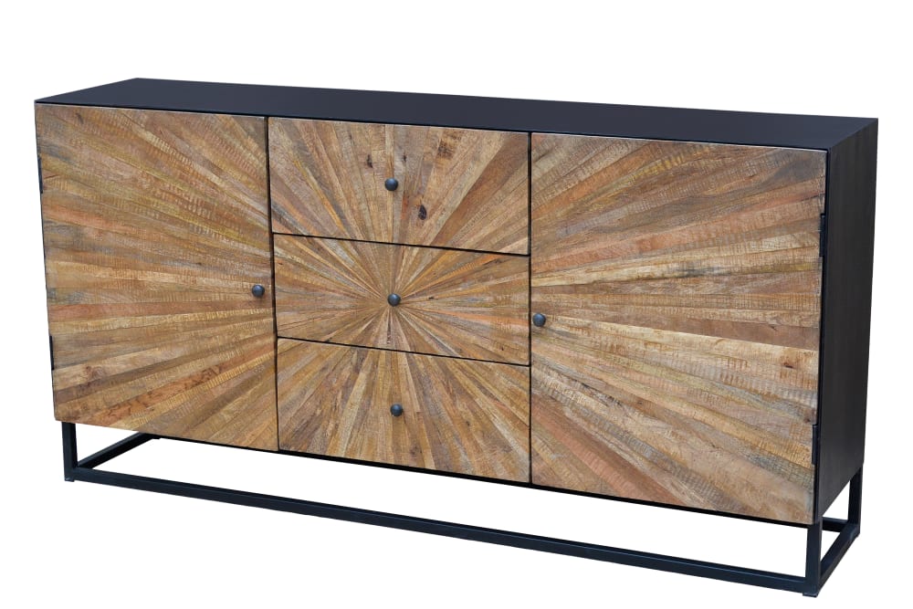 wohnli-moebel-suche-Anrichte-mit-2-Tueren-3-Schubladen-aus-Mangoholz-schwarz Wohnli Möbelsuche - Anrichte mit 2 Türen / 3 Schubladen aus Mangoholz