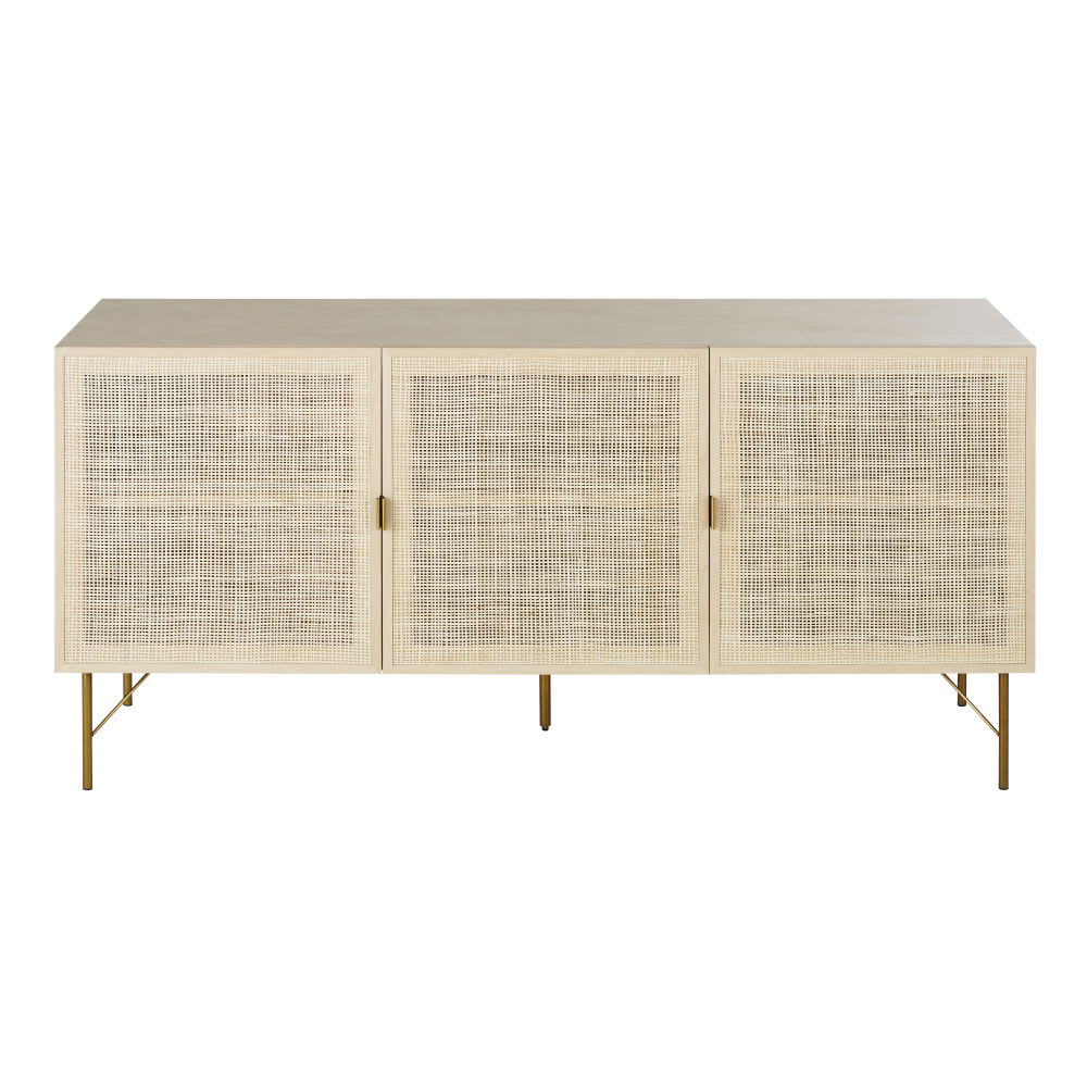 Wohnli Möbelsuche - Anrichte mit 3 Türen aus Rattangeflecht