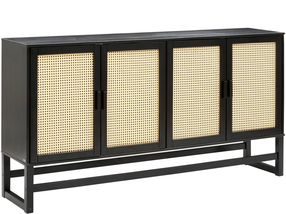 wohnli-moebel-suche-Anrichte-mit-4-Tueren-aus-Kiefer-espresso Wohnli Möbelsuche - Anrichte mit 4 Türen aus Kiefer