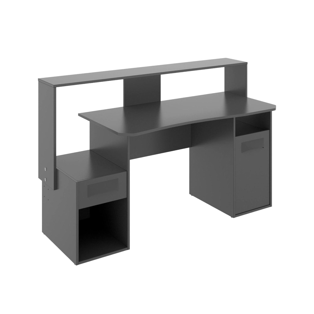 wohnli-moebel-suche-Anthrazitfarbener-Schreibtisch-in-Holzoptik-154-x-69-x-98-cm Wohnli Möbelsuche - Anthrazitfarbener Schreibtisch in Holzoptik