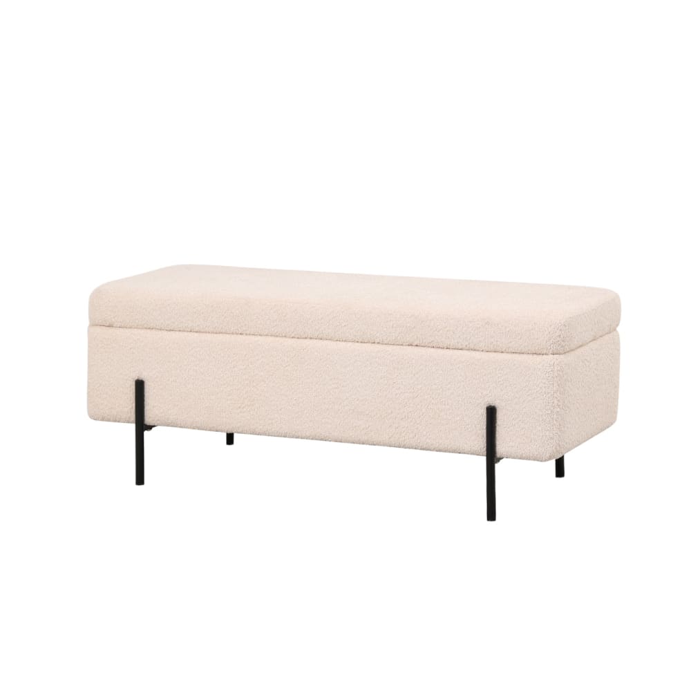 wohnli-moebel-suche-Aufbewahrungsbank-aus-Boucle-beige Wohnli Möbelsuche - Aufbewahrungsbank aus Bouclé