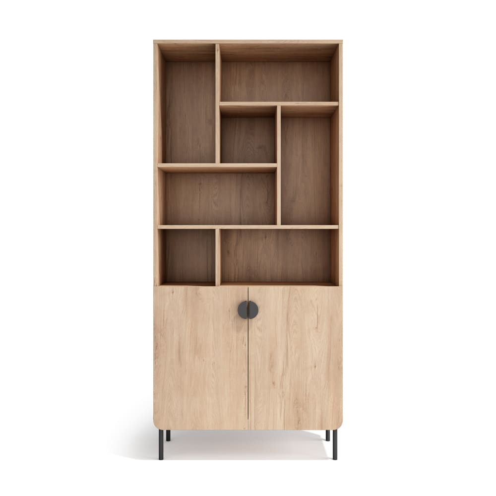 wohnli-moebel-suche-Aufbewahrungsregal-aus-Melamin-in-Eiche-180×80×32-cm Wohnli Möbelsuche - Aufbewahrungsregal aus Melamin in Eiche 180×80×32 cm